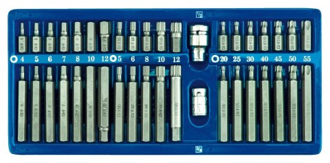 KOŃCÓWEK 40 CZĘŚCI /IMB.TORX.SPLINE/M