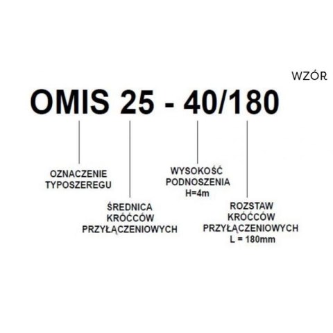 POMPA OBIEGOWA C.O. OMIS 32-60/180