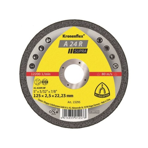 TARCZA WYPUKŁA A24R T27 230*3.0*22 13478