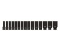 KOMPLET NASADEK UDAROWYCH 1/2'' DŁUGICH 15-SZTUKOWY