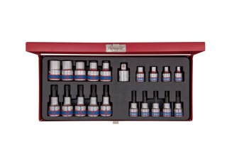 KPL.NASADEK HEX/TORX 3/8+1/2 20CZĘŚCI E6-E20 T10-T55