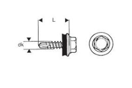 WKRĘT SAMOWIERTNY 4.8*20MM RAL 3013