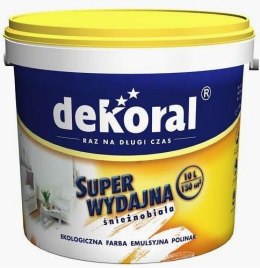 EMULSJA AKRYLOWA WEWNĘTRZNA DEKORAL POLINAK BIAŁA 3L