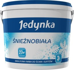 EMULSJA AKRYLOWA WEWNĘTRZNA JEDYNKA ŚNIEŻNOBIAŁA 10L