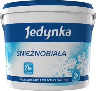 EMULSJA AKRYLOWA WEWNĘTRZNA JEDYNKA ŚNIEŻNOBIAŁA 10L