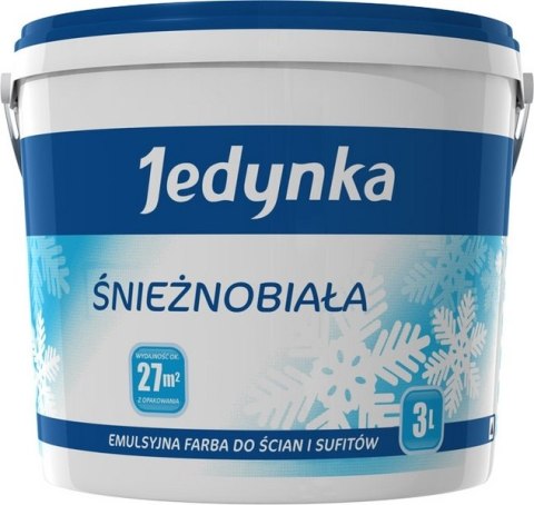 EMULSJA AKRYLOWA WEWNĘTRZNA JEDYNKA ŚNIEŻNOBIAŁA 5L