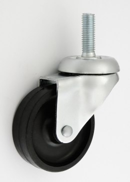 KOŁO MEBLOWE Z TWORZYWA 60MM OBUDOWA Z TRZPIENIEM M10 M64B