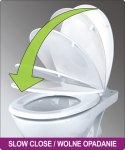 DESKA WC WOLNOOPADAJĄCA DP BIAŁA