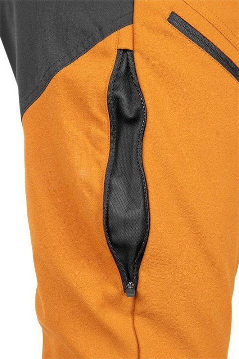 SPODNIE ROBOCZE OUTDOOR 4 WAY STRETCH MUSZTARD-SZARE ROZ XXL