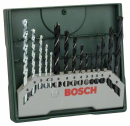 ZESTAW WIERTEŁ DO DREWNA,METALU,BETONU X-LINE 15PC