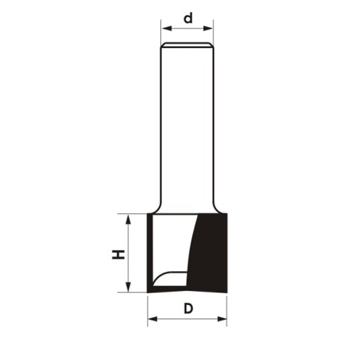 FREZ TRZPIENIOWY CNC PREMIUM PROSTY DWUPŁYTKOWY 22*17*12