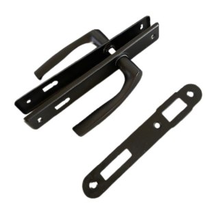 KLAMKA DO FURTKI NATI MALOWANA CZARNA 90MM NA KLUCZ