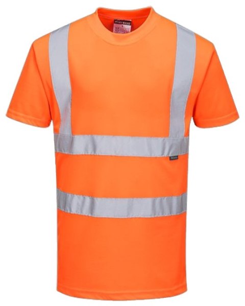 KOSZULKA T-SHIRT OSTRZEGAWCZA POMARAŃCZOWA RT23 ROZMIAR S