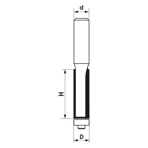 FREZ TRZPIENIOWY CNC PREMIUM PROSTY DWUPŁYTKOWY 12*30*12