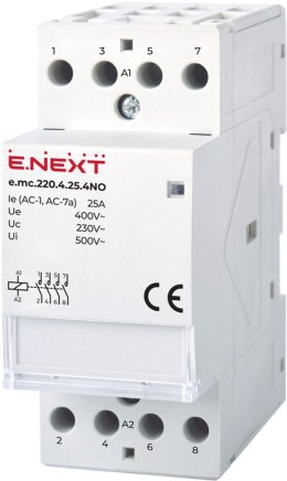 STYCZNIK MODUŁOWY E.MC.220.4.25.4NO 4P 25A 4NO