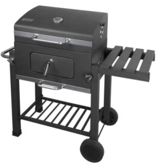 GRILL WĘGLOWY KULISTY Z WÓZKIEM