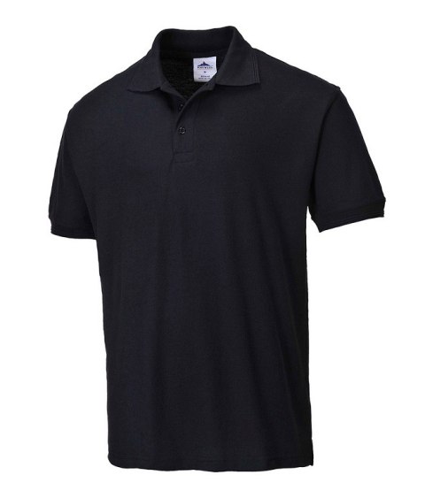 KOSZULKA POLO NAPLES, B210 CZARNA ROZMIAR S