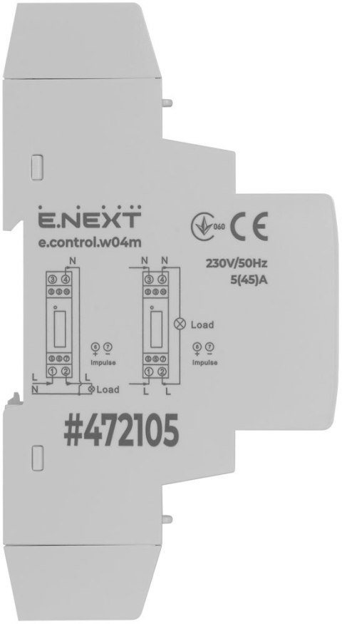 LICZNIK JEDNOFAZOWY E.CONTROL.W04 5(30)A