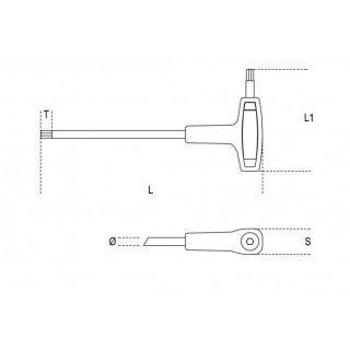 KLUCZ TRZPIENIOWY KĄTOWY PROFIL TORX T50