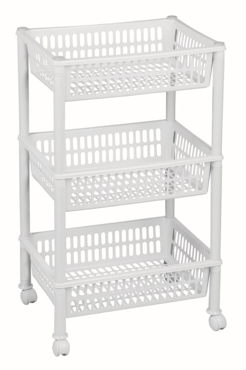 REGAŁ, STOJAK TROLLEY JUMBO ECO, BIAŁY