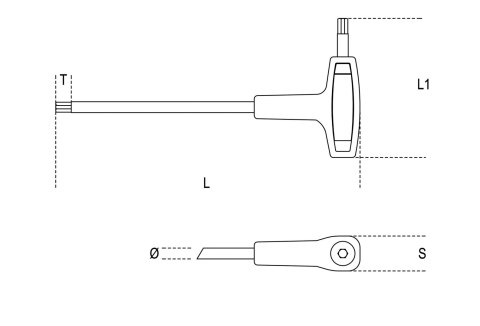 KLUCZ TRZPIENIOWY KĄTOWY 4.5MM