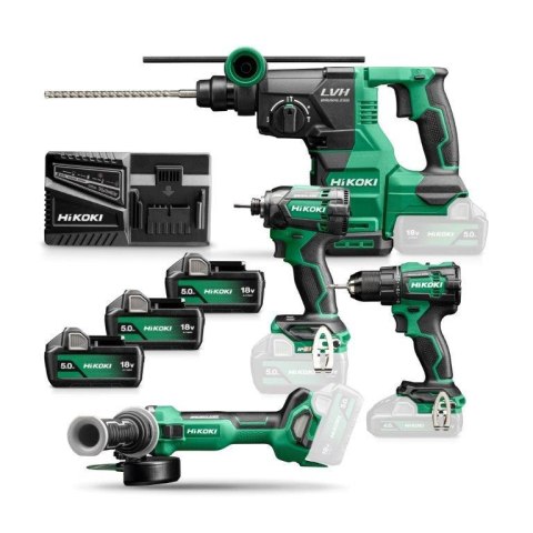 ZESTAW ELEKRONARZĘDZI DS18DE+WH18DC+G1813DA+DH18 18V 3*5.0AH