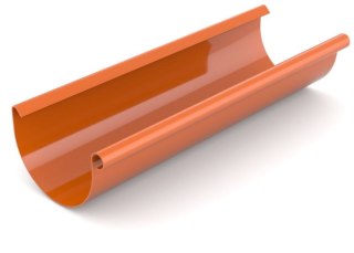 RYNNA DACHOWA PVC 75MM/4M/CEGLASTY BRYZA