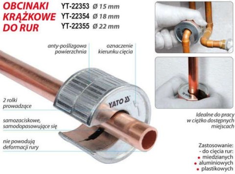 OBCINAK DO RUR Z TWORZYWA SZTUCZNEGO DO 15MM