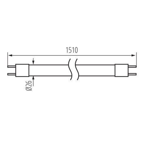 ŚWIETLÓWKA LINIOWA TUBA SZKLANA T8 58W/840 150CM