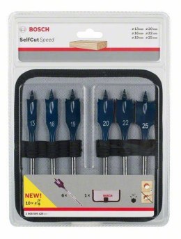 ZESTAW WIERTEŁ 6-SZT SELF CUT SPEED 13,16,19,20,22,25