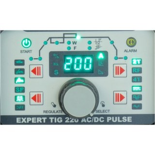 SPAWARKA INWERTOROWA EXPERT TIG 220 AC/DC PULSE + ZEST. TIG