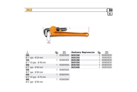 KLUCZ DO RUR WZMOCNIONY 2,1/2''