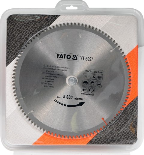 TARCZA WIDIOWA DO ALUMINIUM 300*30MM 100 ZĘBÓW