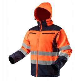 KURTKA SOFTSHELL Z KAPTUREM POMARAŃCZOWA, ROZMIAR M