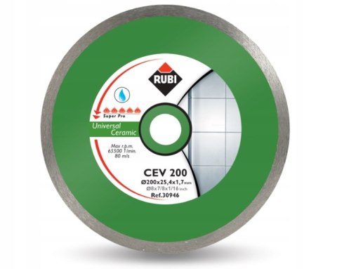 TARCZA DIAM. DO PŁYTEK ŚCIENNYCH, OBRZEŻE CIĄGŁE - CEV 180MM