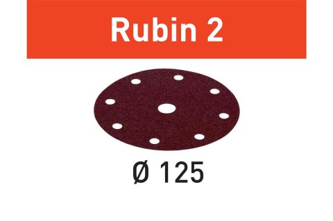 KRĄŻKI ŚCIERNE RUBIN2 STF D125/8 P80 RU2/10