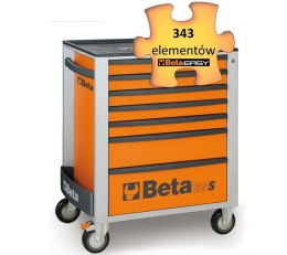 WÓZEK NARZĘDZIOWY Z 7 SZUFLADAMI POMAR. C24EH7O+343 NARZĘDZI