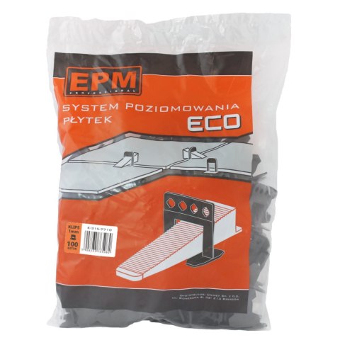 KLIPSY SYSTEM UKŁADANIA PŁYTEK ECO 100SZT 1MM