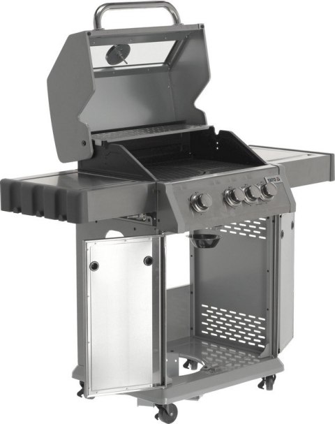 GRILL GAZOWY 3+1 STAL NIERDZEWNA 11.5KW, SZYBA