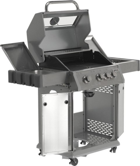 GRILL GAZOWY 3+1 STAL NIERDZEWNA 11.5KW, SZYBA