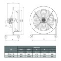 WENTYLATOR ZEFIR-80 1F Z REGULATOREM