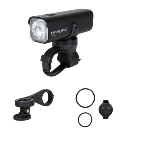 LAMPA ROWEROWA PRZEDNIA HIGHLINE, 1000LM, 2600MAH, SET
