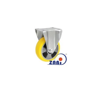 KOŁO ALUMINIUM-POLIURETAN RADIALNE 125MM OBUD.STAŁA A23MPR