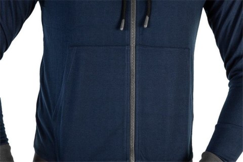 BLUZA ROZPINANA Z KAPTUREM COMFORT GRANATOWA ROZMIAR XXL