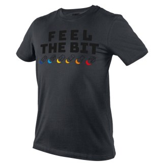 T-SHIRT Z NADRUKIEM FEEL THE BIT ROZMIAR XXL