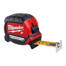 MIARA STALOWA ZWIJANA MAGNETYCZNA PREMIUM 8M