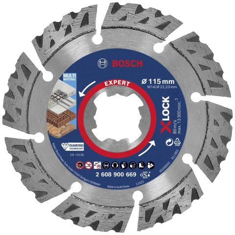 TARCZA DIAMENTOWA EXPERT XLOCK MM 115*2.4MM.