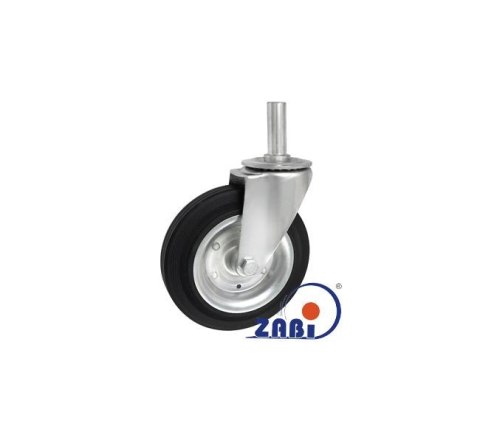 KOŁO METAL-GUMA 200MM OBUDOWA Z TRZPIENIEM 64*27