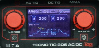 SPAWARKA INWERTOROWA TECNO TIG 206 AC/DC LCD