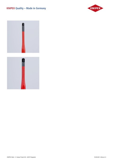 WKRĘTAK POZIDRIV SLIM IZOLACJĄ 100 MM PZ2